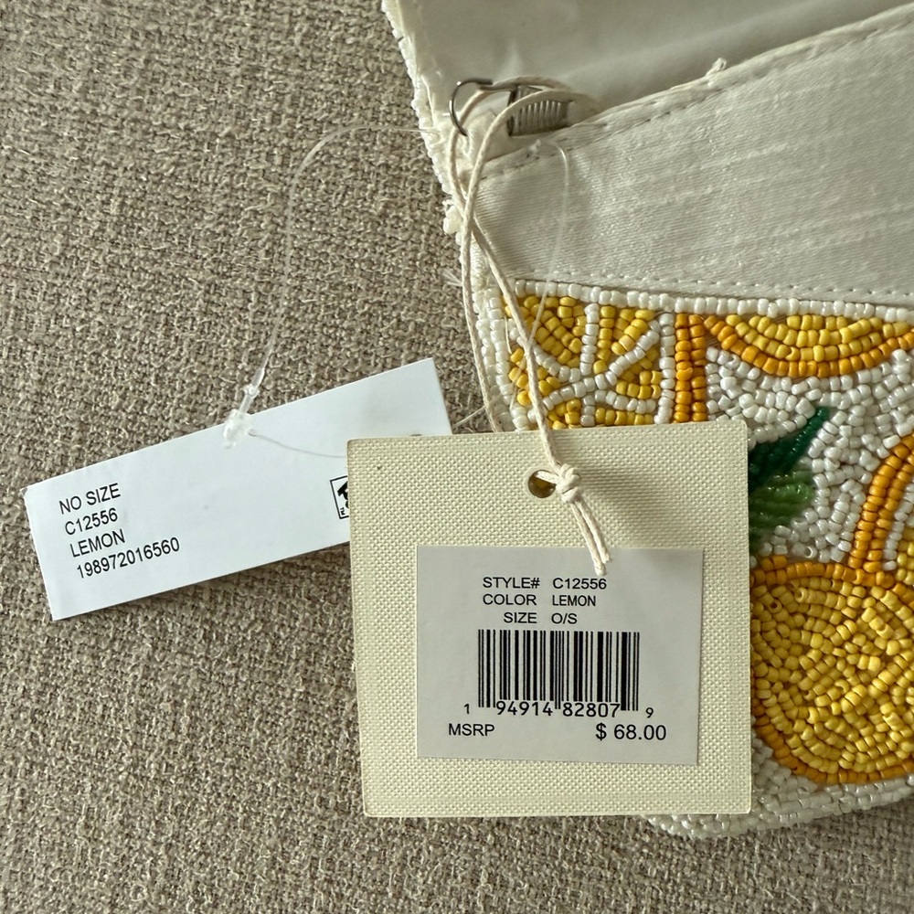 SOL AND MER Lemon Beaded Crossbody Clutch 🍋 🍋 🍋 - Picture 4 of 8